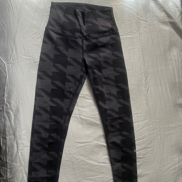 Alo Active Wear Leggings Black Gray Sz XS - Picture 1 of 4